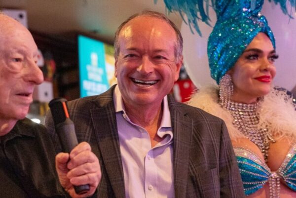 Joe Asher at the Ellis Island Boomer's Sportsbook Grand Opening
