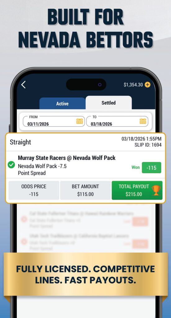 Apple App Store_Screenshots_Final2_logo_removed Boomer's Sportsbook - Built for Nevada Bettors - Mobile App mockup